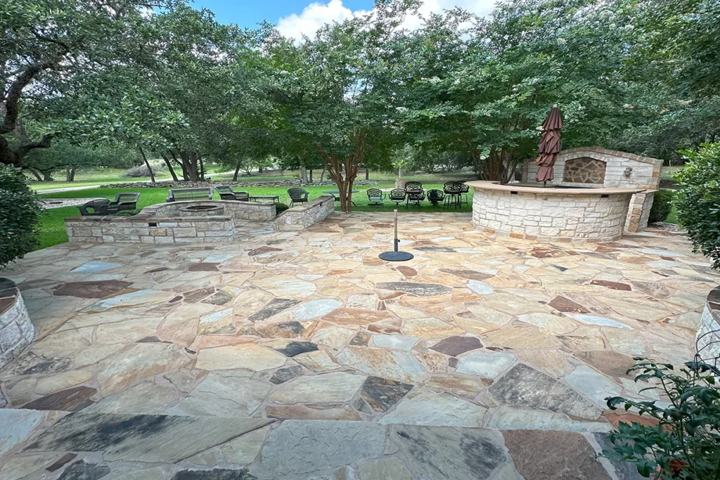 spacek patio overview wall and floor results after cleaning
