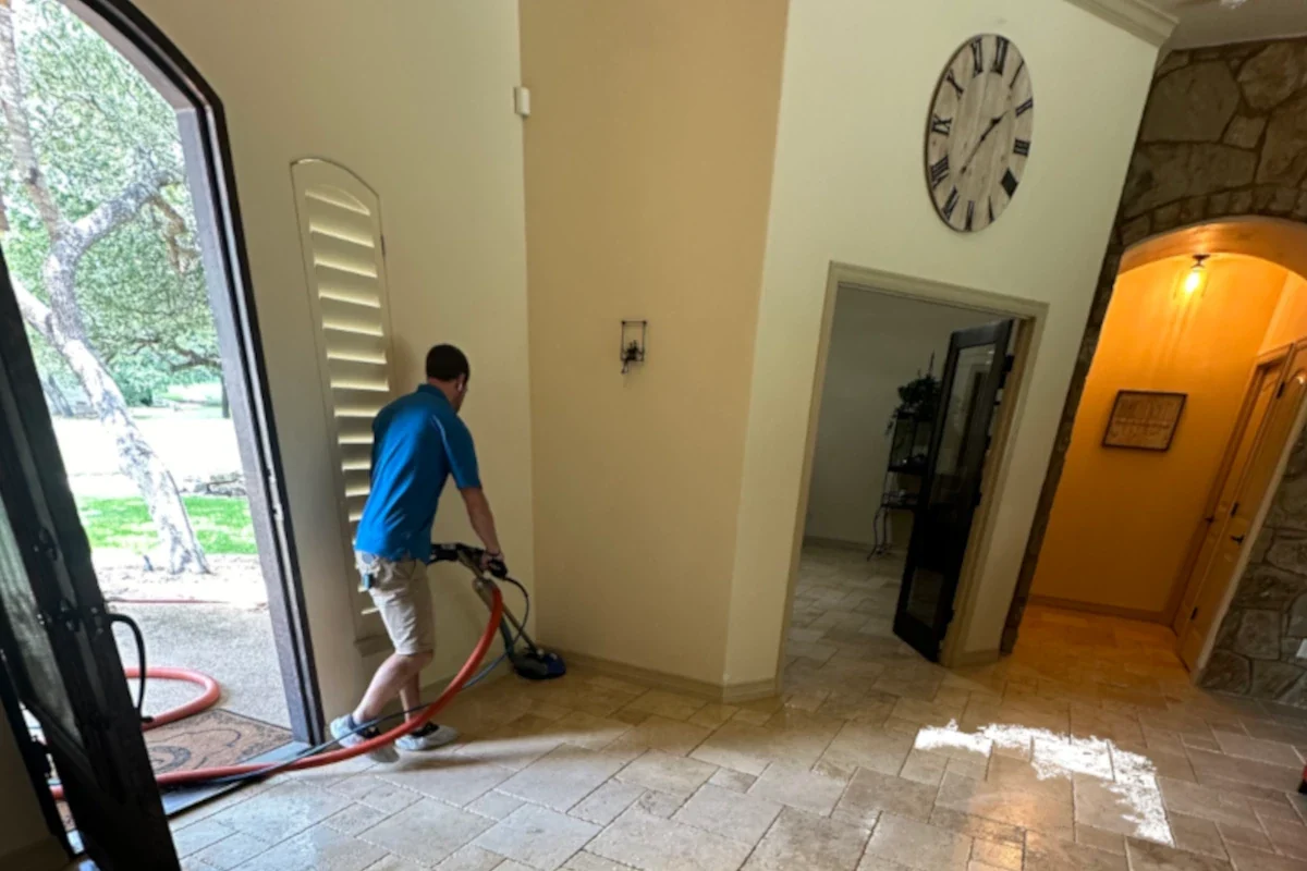 spacek natural stone travertine living room floor cleaning